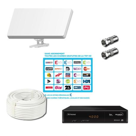Kit Satellite Antenne plate Selfsat H30D + Dreambox DM520