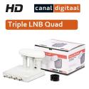 Triple LNB Quad canal digital