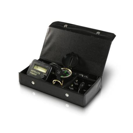 KIT SATFINDER boite de transport POINTEUR SATELLITE Boussole Cable