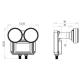 Mono Single Monoblock 23mm LNB ,6° for 80cm dish